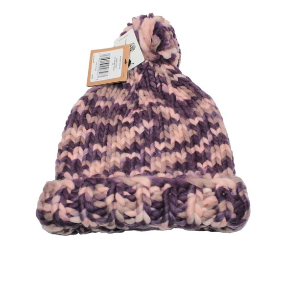 The North Face Accessories - The North Face Nanny Pom Beanie Womens One Size Twilight Mauve/Blkbrry Wn